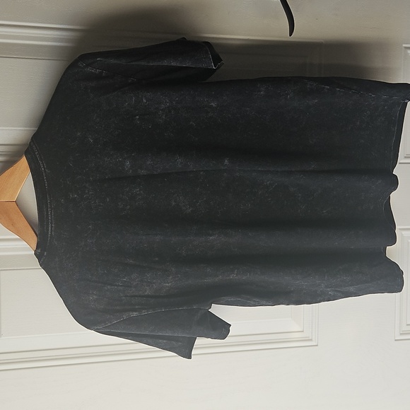 Rolling Stones Black T-Shirt with Rhinestone Red Lips Design, sz M - Picture 5 of 5